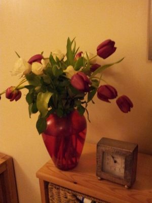 Vase and clock