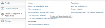 Part 5 Group settings