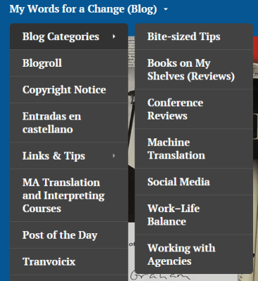 Blog categories